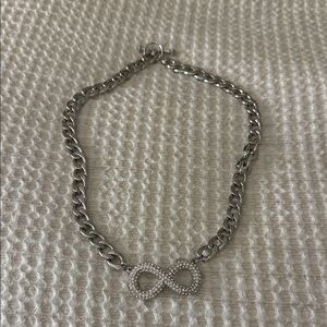 Elegant Silver Infinity Necklace